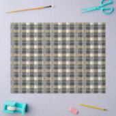 Papier Mousseline Black Gold Christmas Pattern#7 ID1009 (Artisanat)