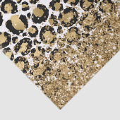 Papier Mousseline Black Gold Empreinte de léopard Glitz (Détail)