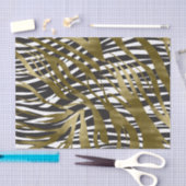 Papier Mousseline Black & Gold Zebra Print Safari Chic Glamor (Artisanat)