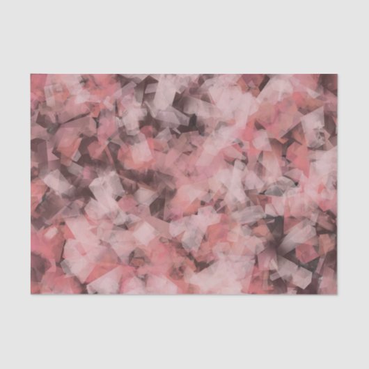 Papier Mousseline Black Gray Pink White Modern Geometric Abstract (Recto)