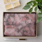 Papier Mousseline Black Gray Pink White Modern Geometric Abstract (Cadeau)