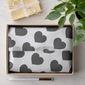 Papier Mousseline Black Heart Love Notes Grief (Cadeau)