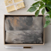 Papier Mousseline Black Horse Galloping (Cadeau)