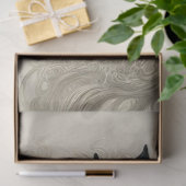 Papier Mousseline Black Horse in black and white (Cadeau)