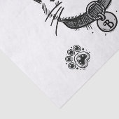 Papier Mousseline Black Kitty Chat Kitten fête d'anniversaire (Détail)