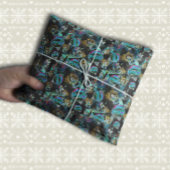 Papier Mousseline Black Light Neon Glow Christmas Globe Orament