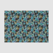 Papier Mousseline Black Light Neon Glow Christmas Globe Orament (Recto)