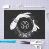 Papier Mousseline Black Mystic Fortune Teller Mystical Crystal Ball (Artisanat)