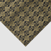 Papier Mousseline Black or art déco tissu de la partie motif (Détail)