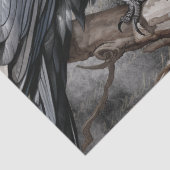 Papier Mousseline Black Raven Rose Whimsical (Détail)