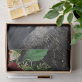 Papier Mousseline Black Raven Rose Whimsical (Cadeau)