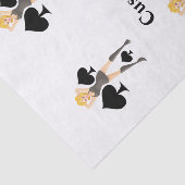 Papier Mousseline Black Spades Blonde Queen (Détail)
