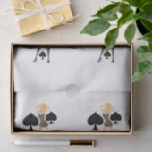 Papier Mousseline Black Spades Blonde Queen (Cadeau)