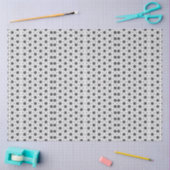 Papier Mousseline Black Stars on White Geometric Pattern (Artisanat)