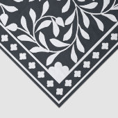 Papier Mousseline Black Traditional Bone Inlay Decoupage Paper (Détail)