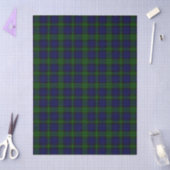 Papier Mousseline Black Watch Tartan bleu vert Plaid (Artisanat)