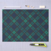 Papier Mousseline Black Watch Tartan Plaid Classic Blue Green (Artisanat)