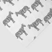 Papier Mousseline Black White Enk Zebra Safari Zoo Animaux (Détail)
