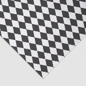 Papier Mousseline Black & White Harlequin Diamonds (Détail)
