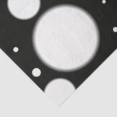 Papier Mousseline Black White Polka Dots Funky Pattern Decoupage (Détail)