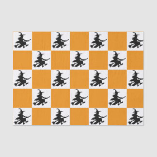 Papier Mousseline Black Witches Checkered