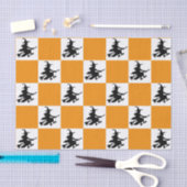Papier Mousseline Black Witches Checkered (Artisanat)
