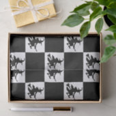 Papier Mousseline Black Witches Checkered (Cadeau)