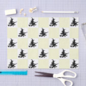 Papier Mousseline Black Witches Checkered (Artisanat)