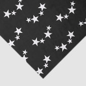 Papier Mousseline Black with white stars (Détail)