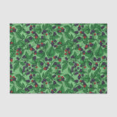 Papier Mousseline Blackberry en vert (Recto)