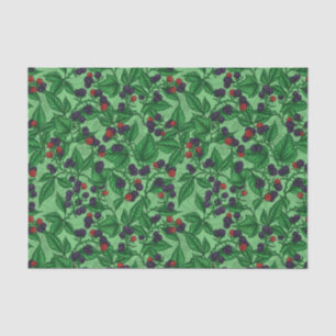 Papier Mousseline Blackberry en vert