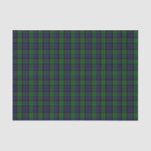 Papier Mousseline Blackwatch Tartan (Recto)
