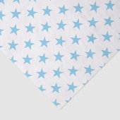 Papier Mousseline Blanc avec étoiles bleues (Détail)