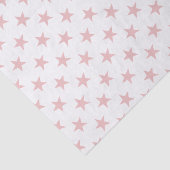 Papier Mousseline Blanc avec étoiles roses (Détail)