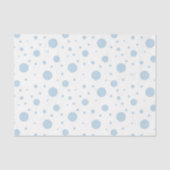 Papier Mousseline Blanc avec points bleus (Recto)