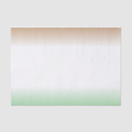 Papier Mousseline Blanc, Brown, Vert (Recto)