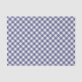 Papier Mousseline Blanc Chic Cassé Violet Gingham Bleu Foncé Violet (Recto)