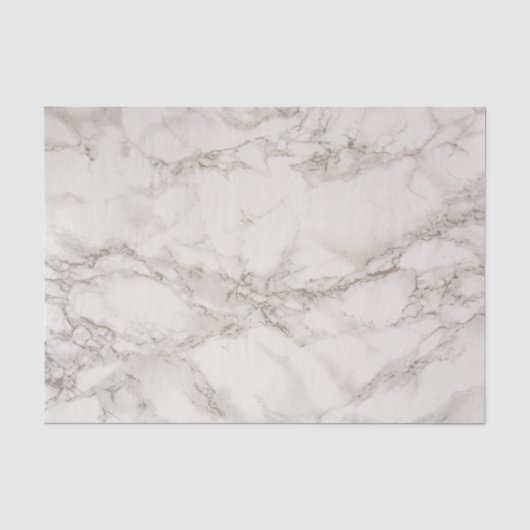 Papier Mousseline Blanc et gris de marbre (Recto)