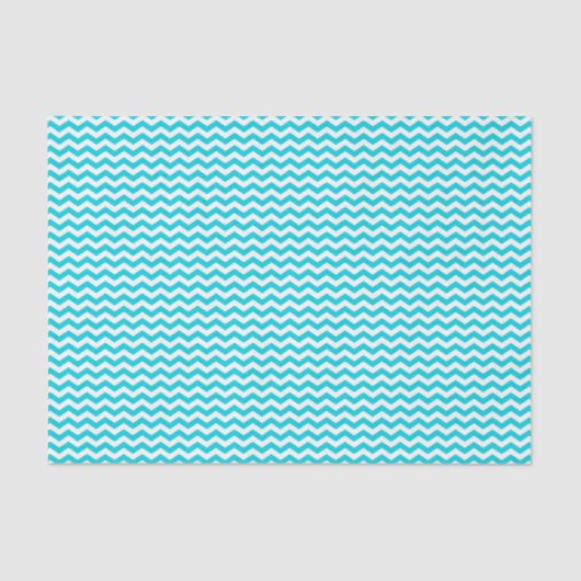 Papier Mousseline Blanc et motif de zigzag d'Aqua (Recto)