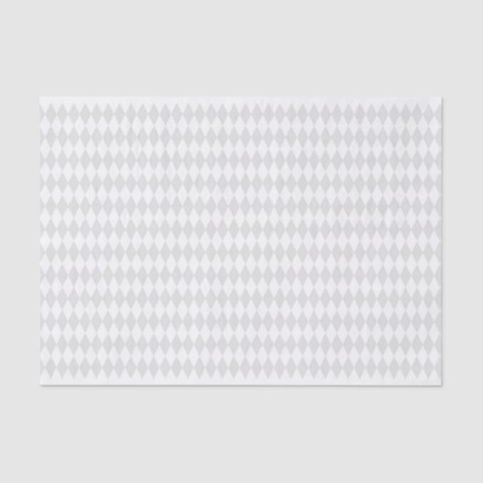 PAPIER MOUSSELINE BLANC MARDI GRAS DIAMOND MOTIFS (Recto)