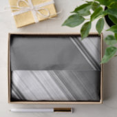 Papier Mousseline Blanc moderne sur gris (Cadeau)