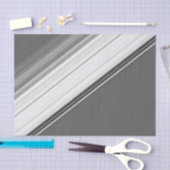 Papier Mousseline Blanc moderne sur gris (Artisanat)