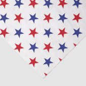 Papier Mousseline Blanc rouge et bleu 4 juillet (Détail)