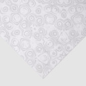 Papier Mousseline Blanc sur blanc minimal Motif Mandala (Détail)