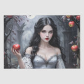 Papier Mousseline Blanche neige et pomme #3 - Découpage - (Recto)