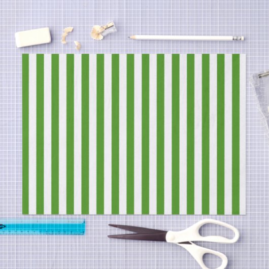 Papier Mousseline Blancs et verts (Artisanat)