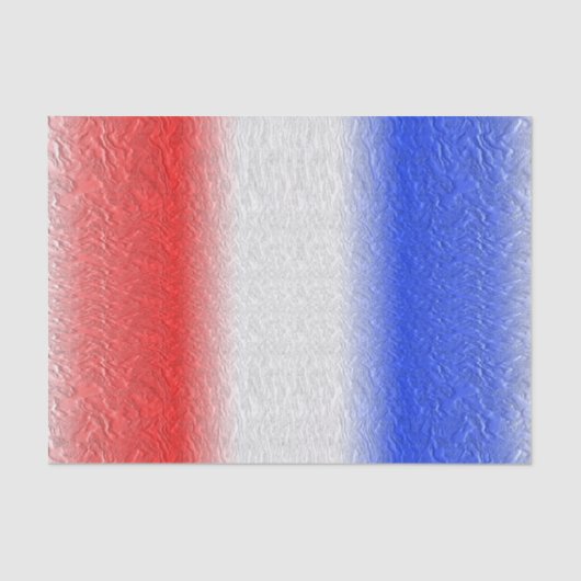 Papier Mousseline Blancs rouges et Bleus (Recto)