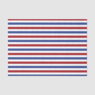 Papier Mousseline Blancs rouges et bleus
