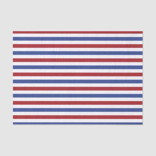 Papier Mousseline Blancs rouges et bleus (Recto)