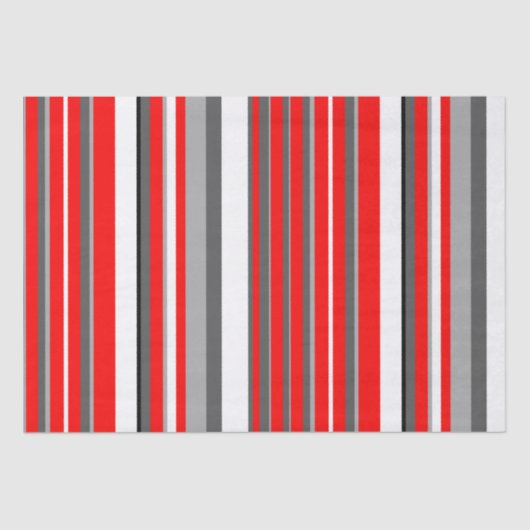 Papier Mousseline Blancs rouges et gris (Recto)